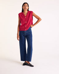 Gilet Constant rose framboise