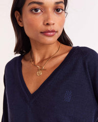 Pull Victoria bleu marine