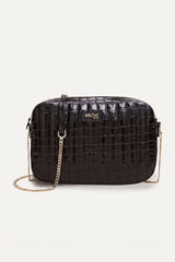 Sac Grand César noir embossé