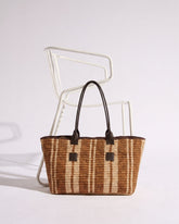 Panier Clément raphia et chocolat