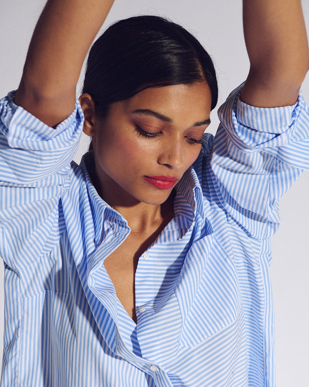 Chemise Ulysse rayures bleu et blanc