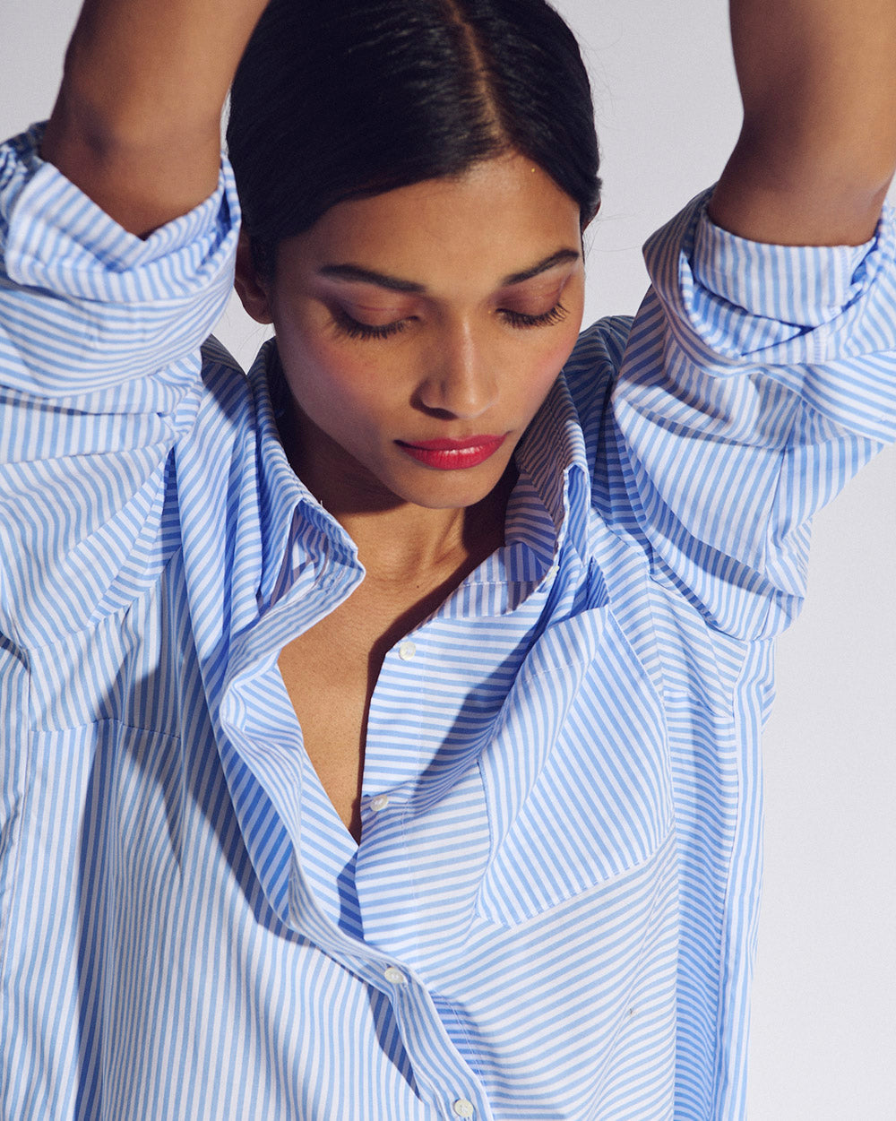 Chemise Ulysse rayures bleu et blanc