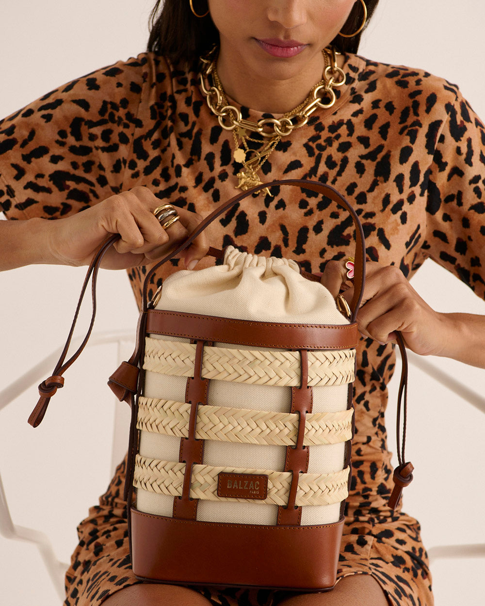 Robe Floréal guépard cappuccino