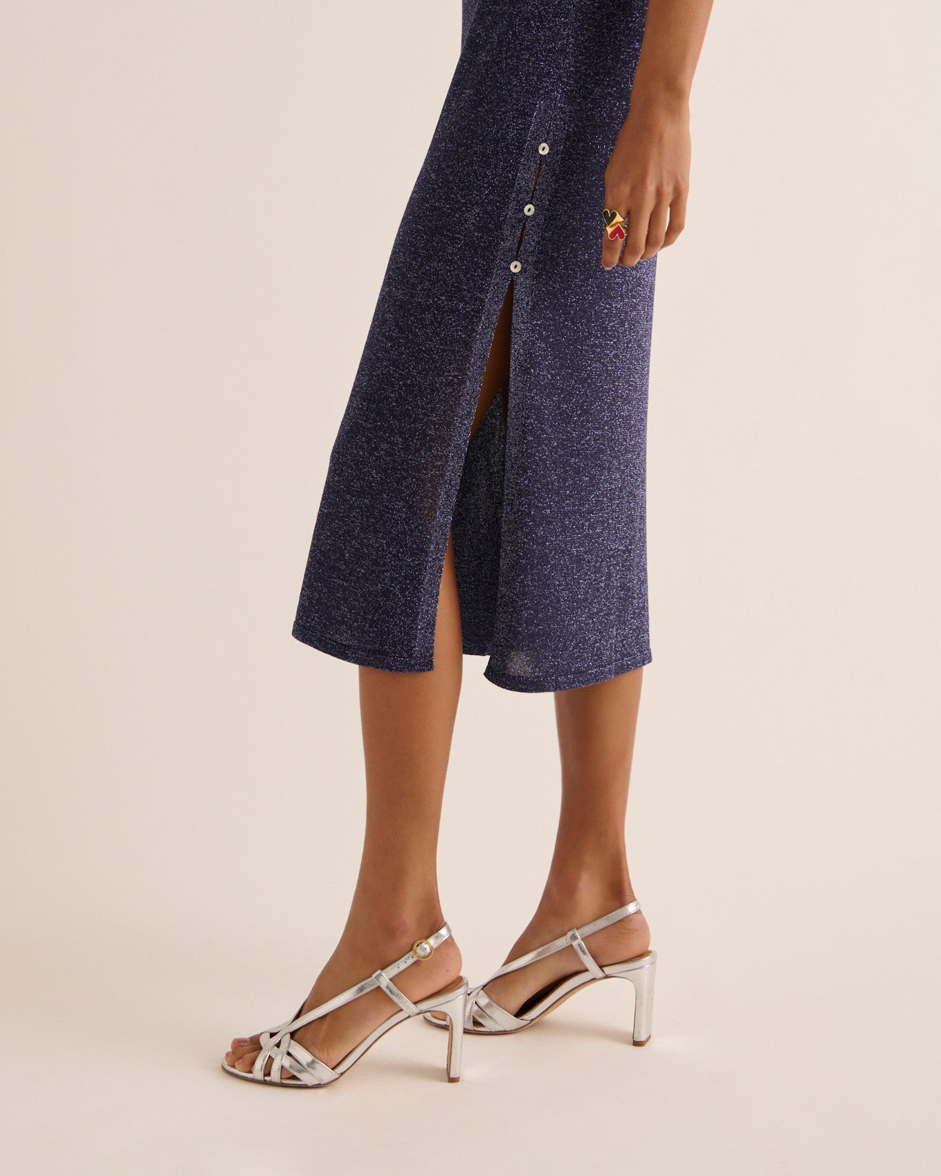 Robe Persil marine irisé