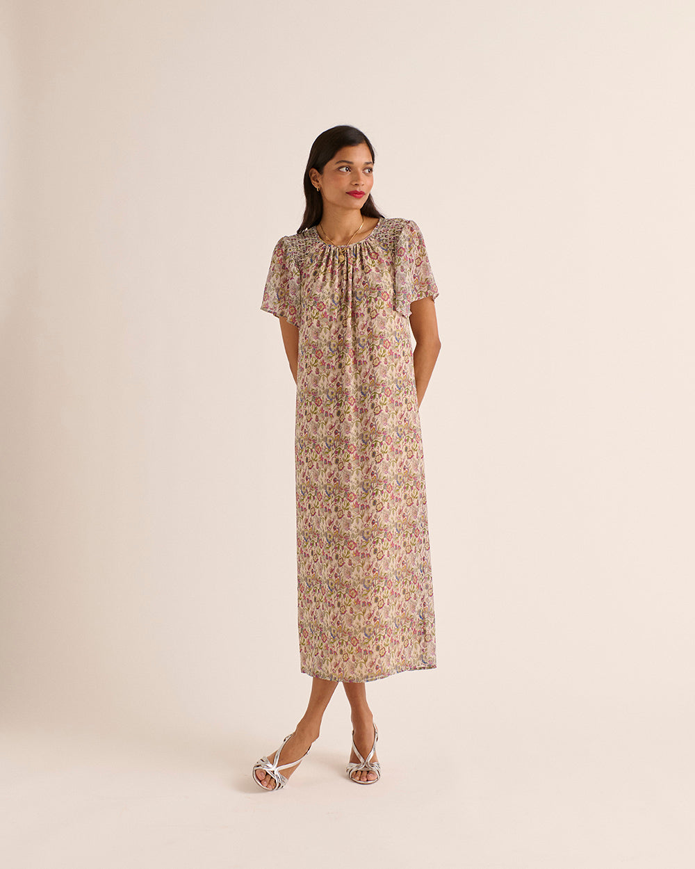 Robe Valence imprimé sunset flower