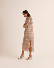 Robe Valence imprimé sunset flower
