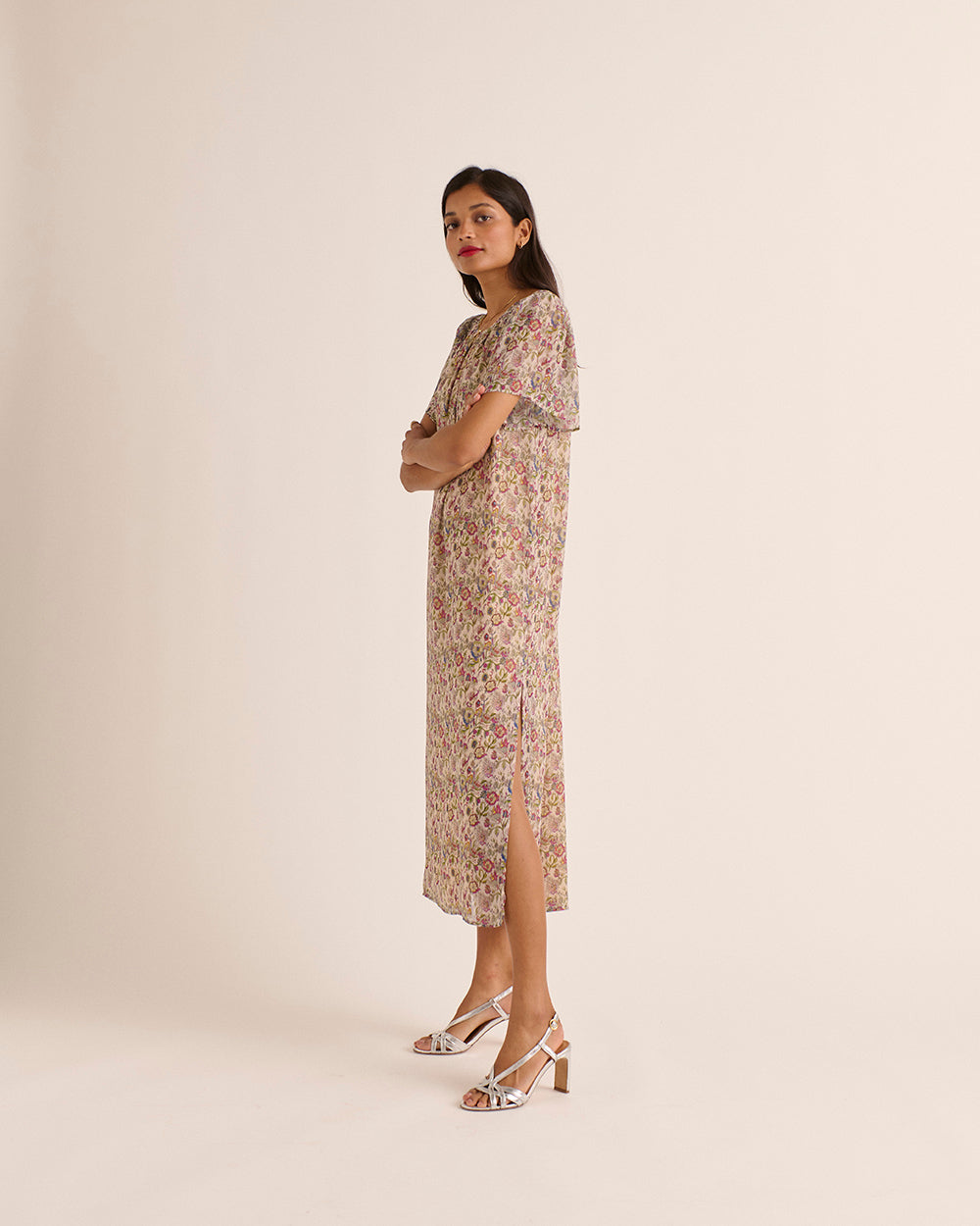 Robe Valence imprimé sunset flower