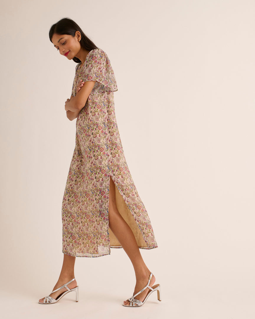 Robe Valence imprimé sunset flower