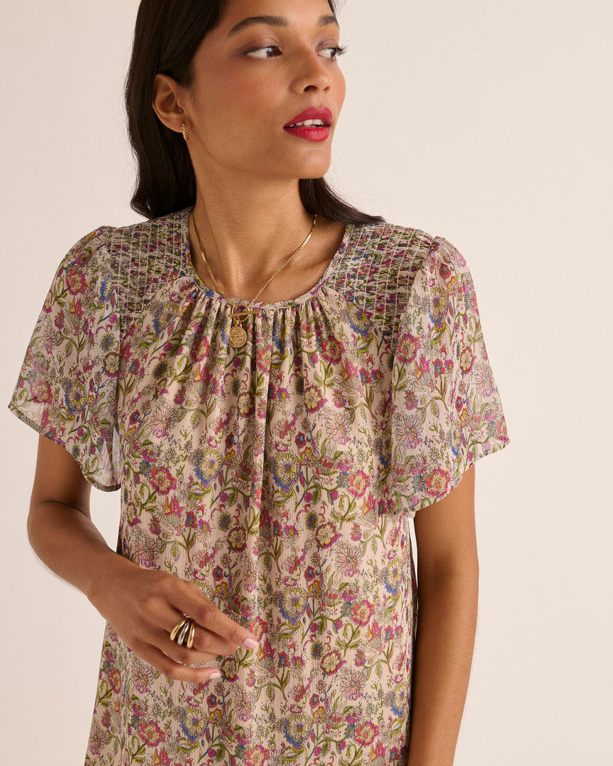Robe Valence imprimé sunset flower