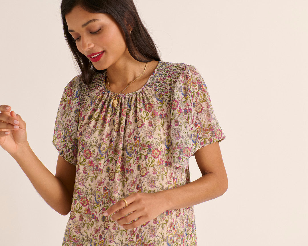Robe Valence imprimé sunset flower