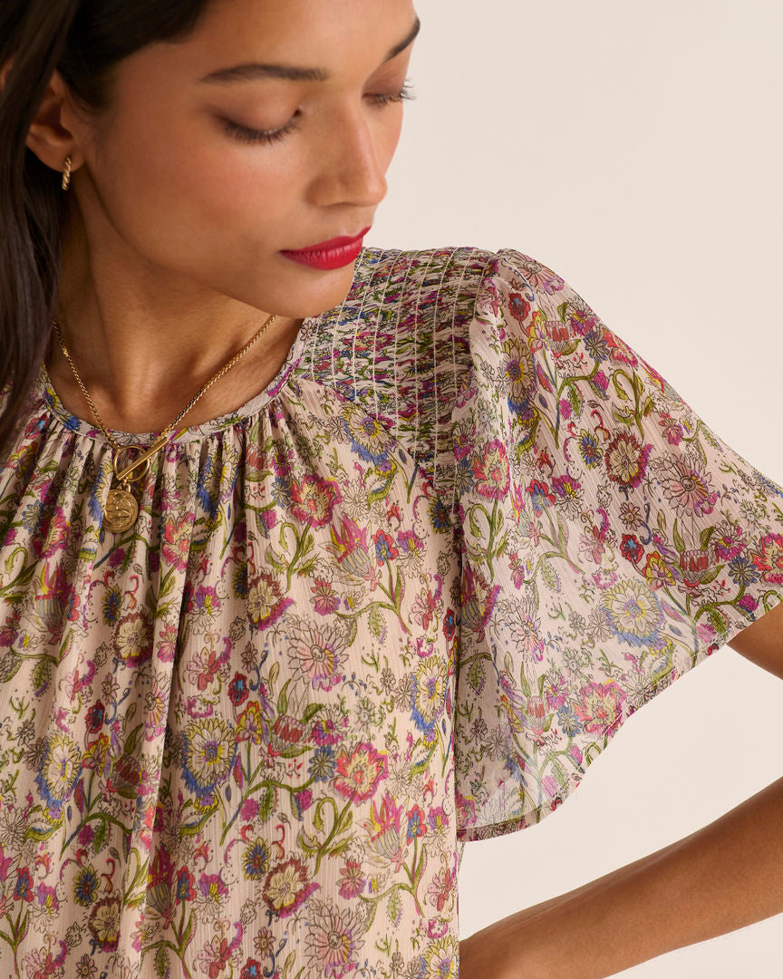 Robe Valence imprimé sunset flower
