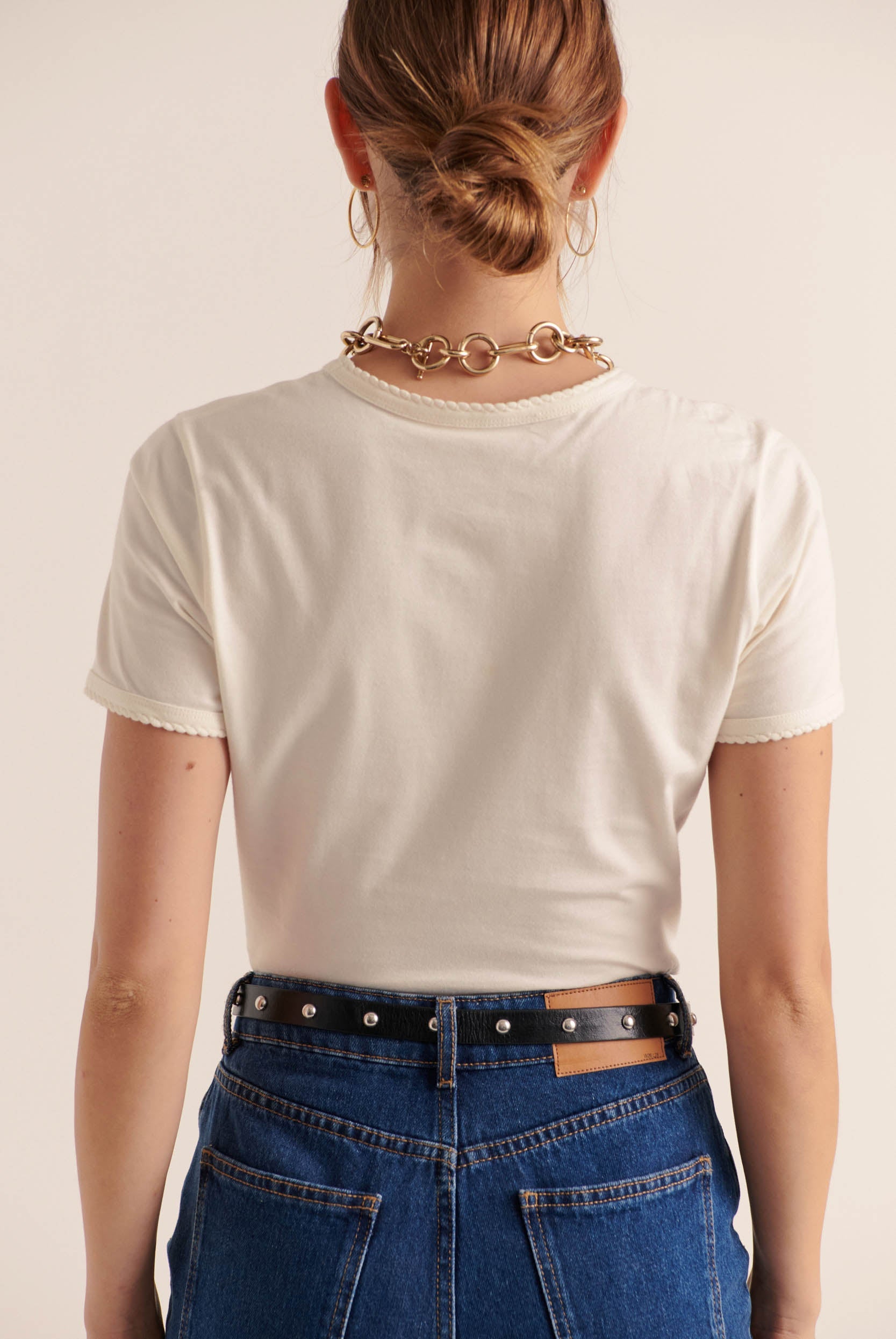 Ceinture Cameron clouté noir