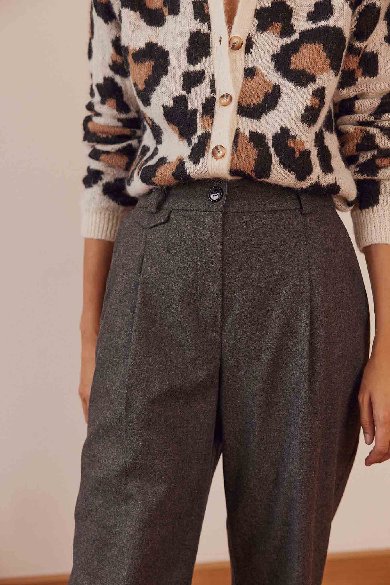 Pantalon John gris chiné