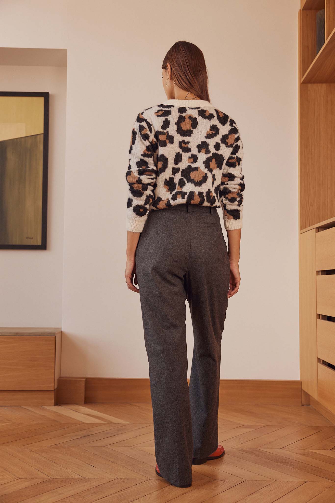 Pantalon John gris chiné