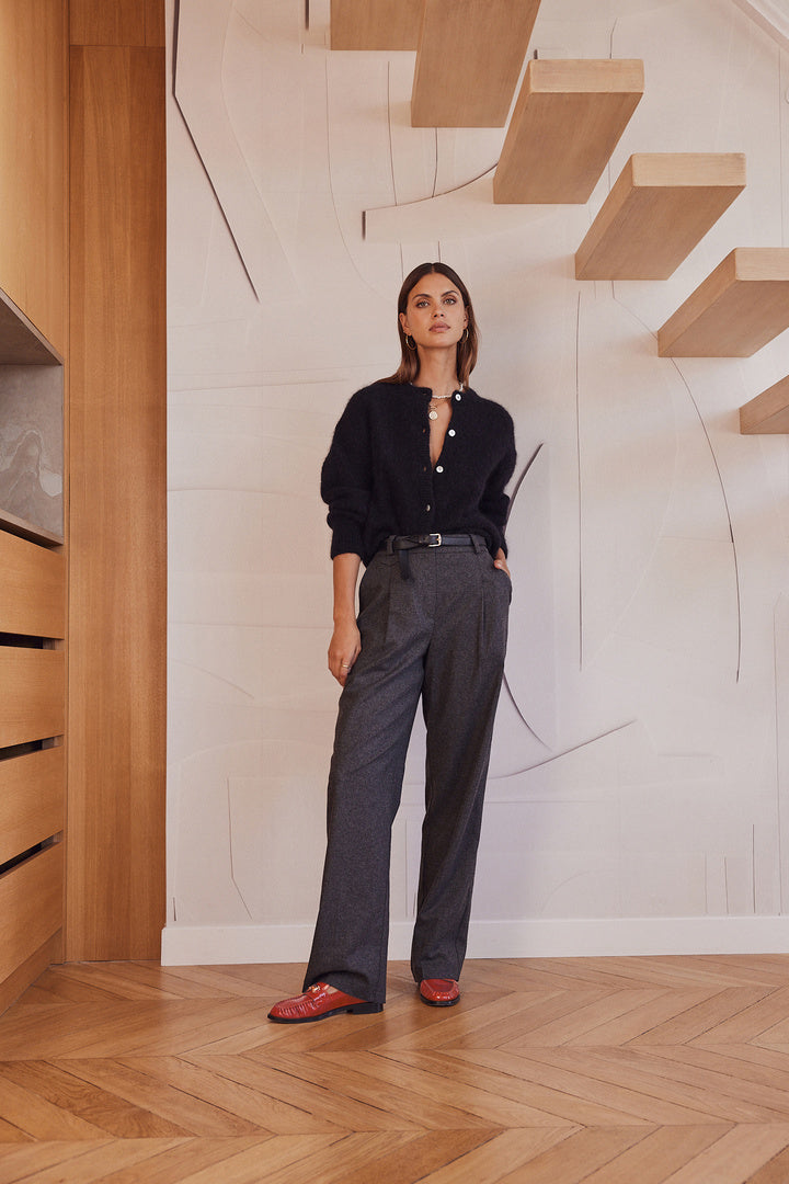 Pantalon John gris chiné