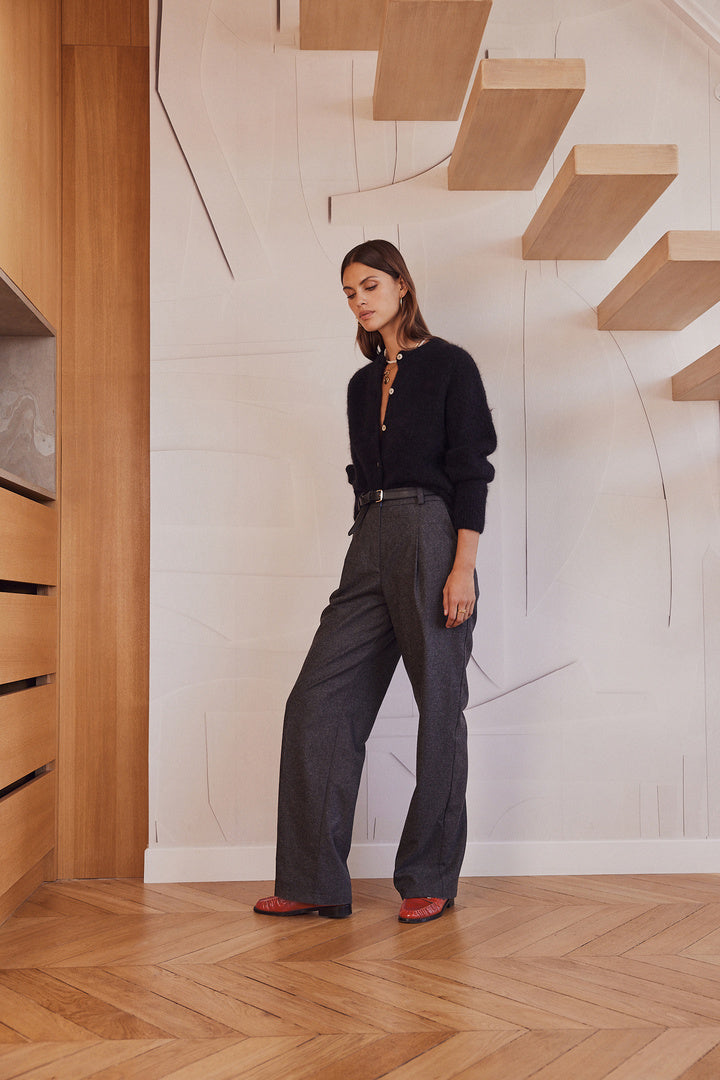 Pantalon John gris chiné