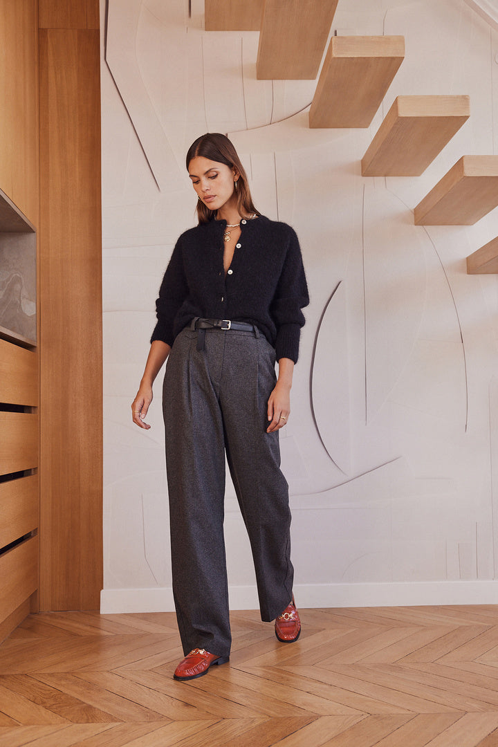 Pantalon John gris chiné