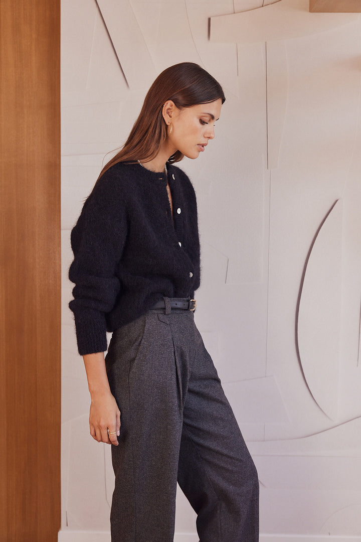 Pantalon John gris chiné