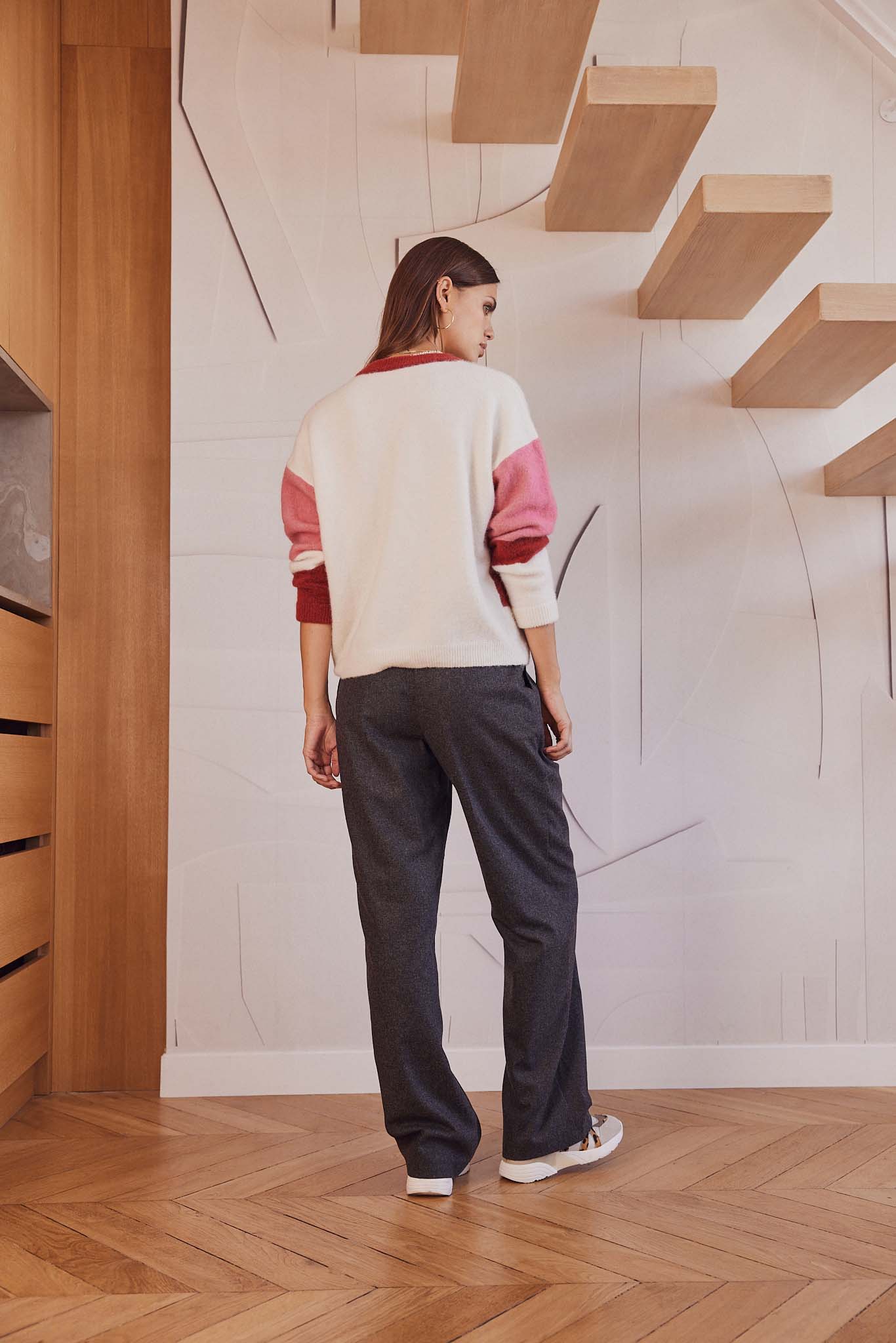 Pantalon John gris chiné