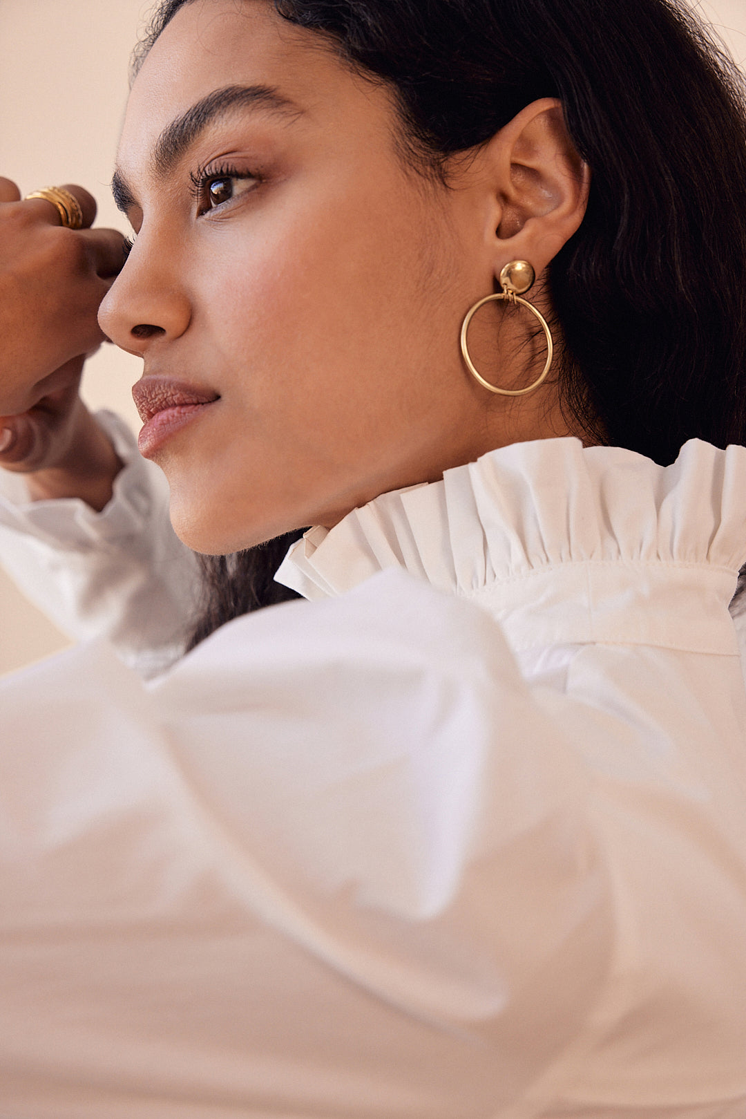 Boucles d'oreille Tila doré