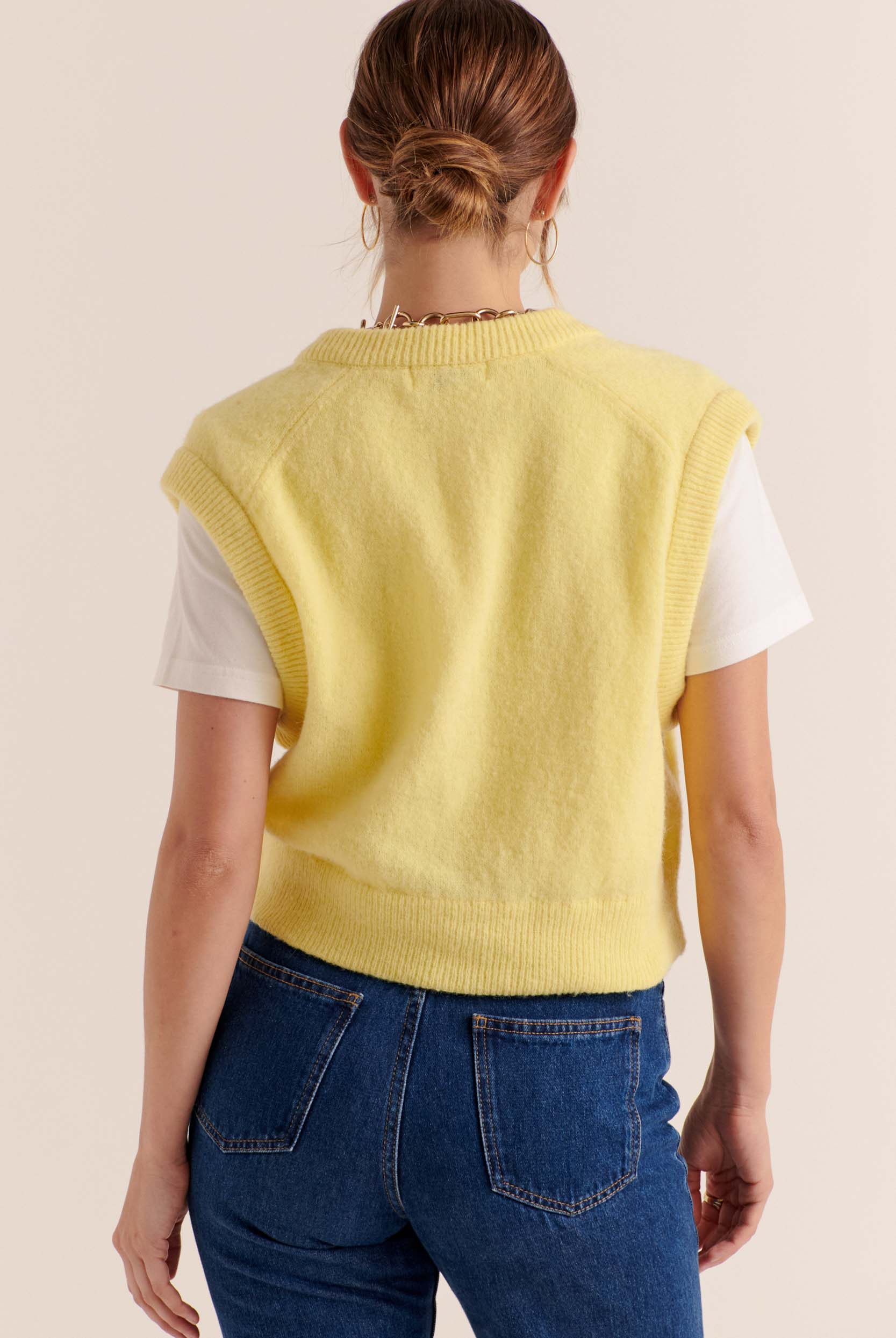 Cardigan Brooke jaune
