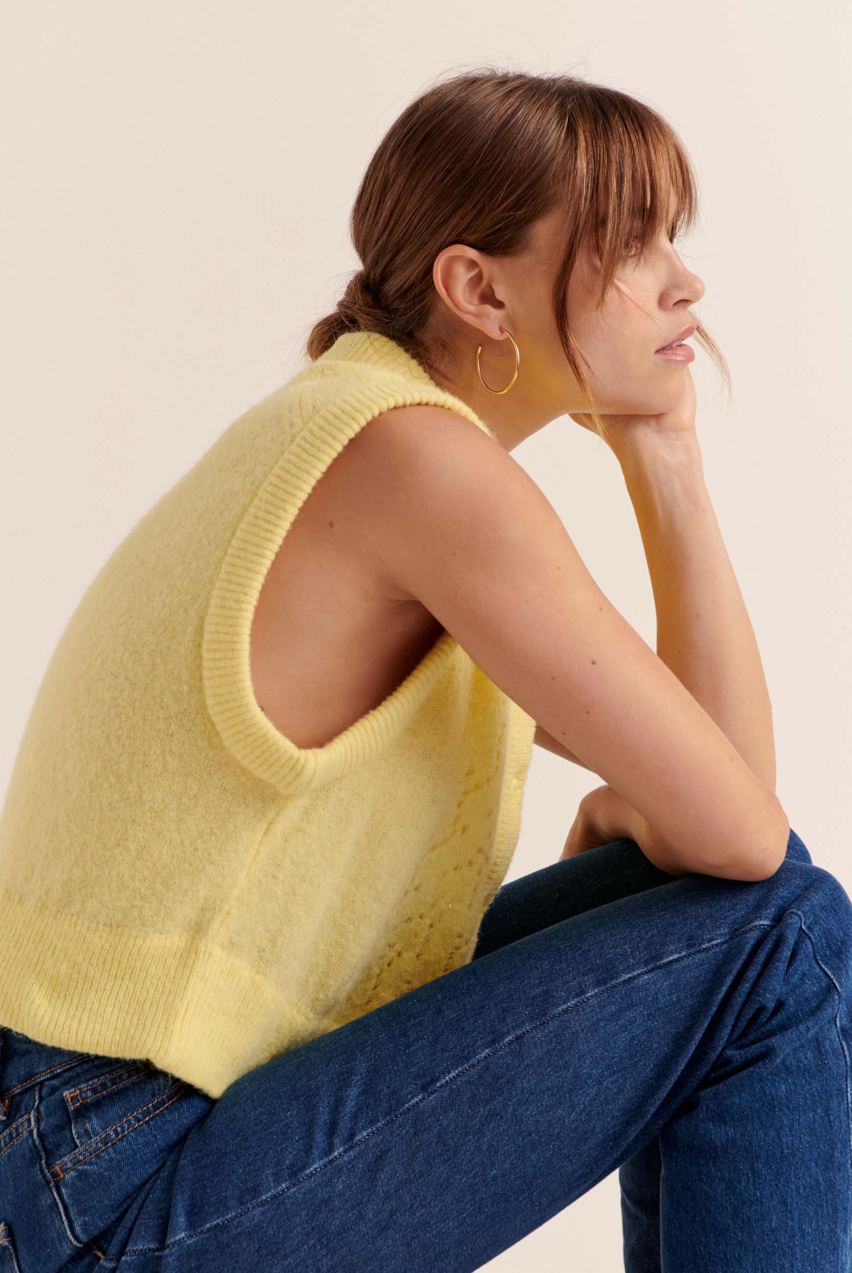 Cardigan Brooke jaune