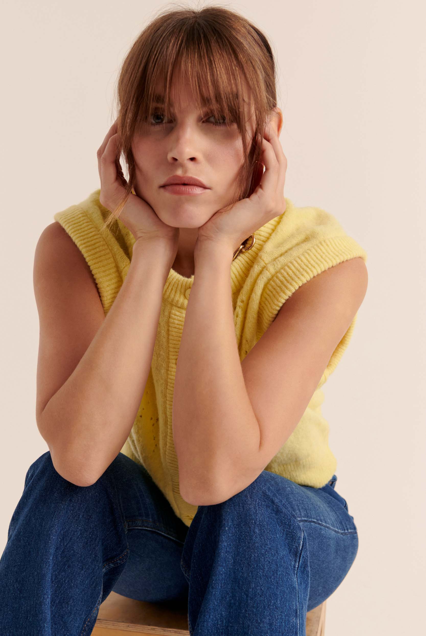 Cardigan Brooke jaune