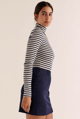 Mini jupe Monica rayures marine