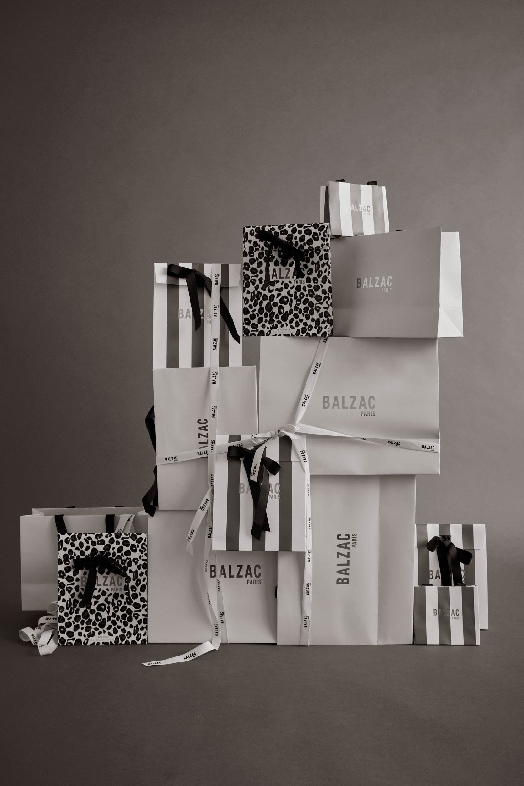 Pochette cadeaux small rayures
