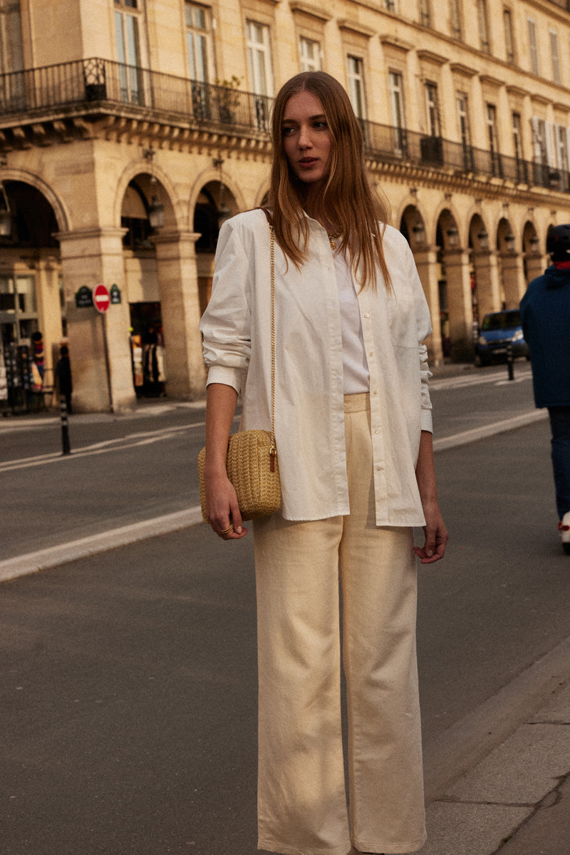 Pantalon Paolo crème brûlée