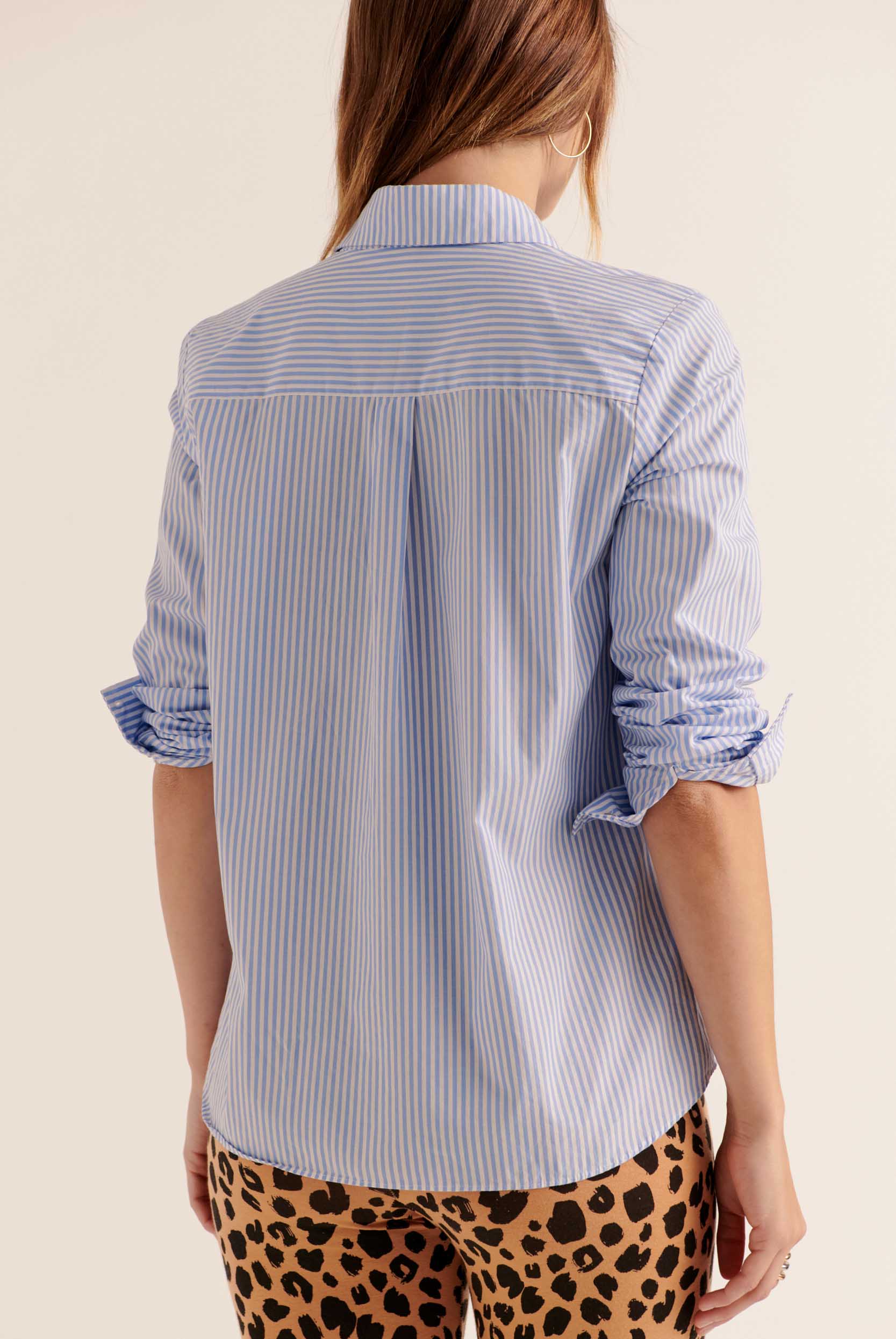 Chemise Ulysse rayures bleu et blanc