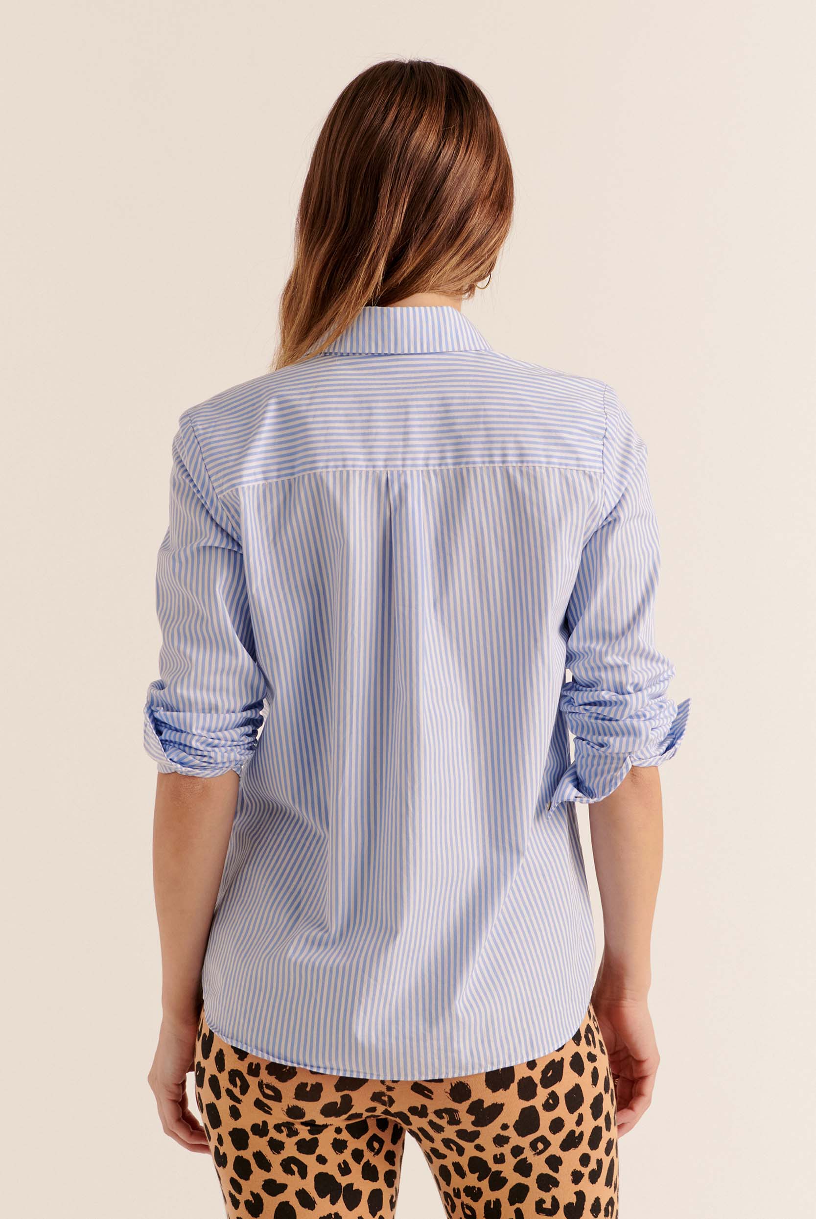 Chemise Ulysse rayures bleu et blanc