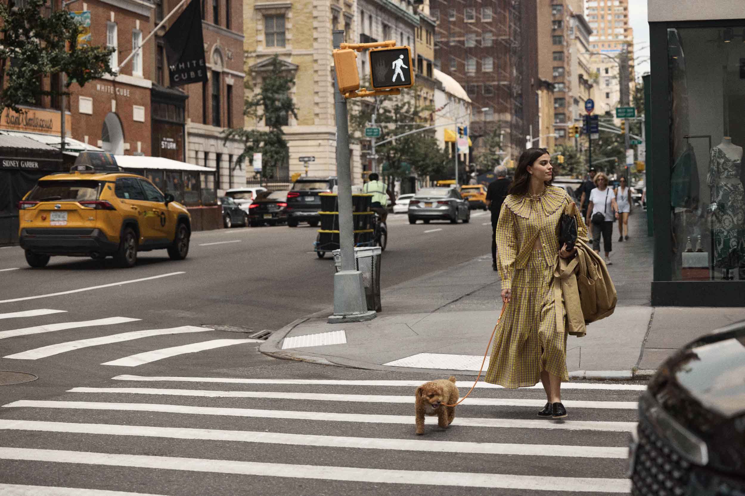 Jupe Salina vichy jaune et violet