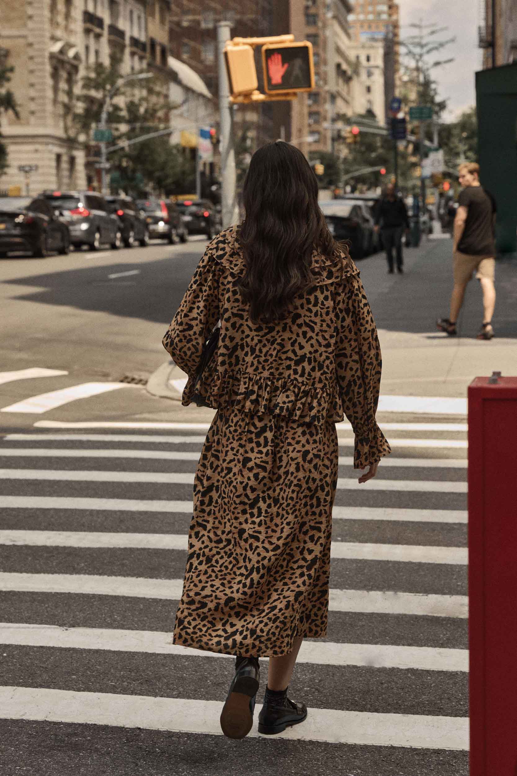 Chemise Belva imprimé guépard cappuccino