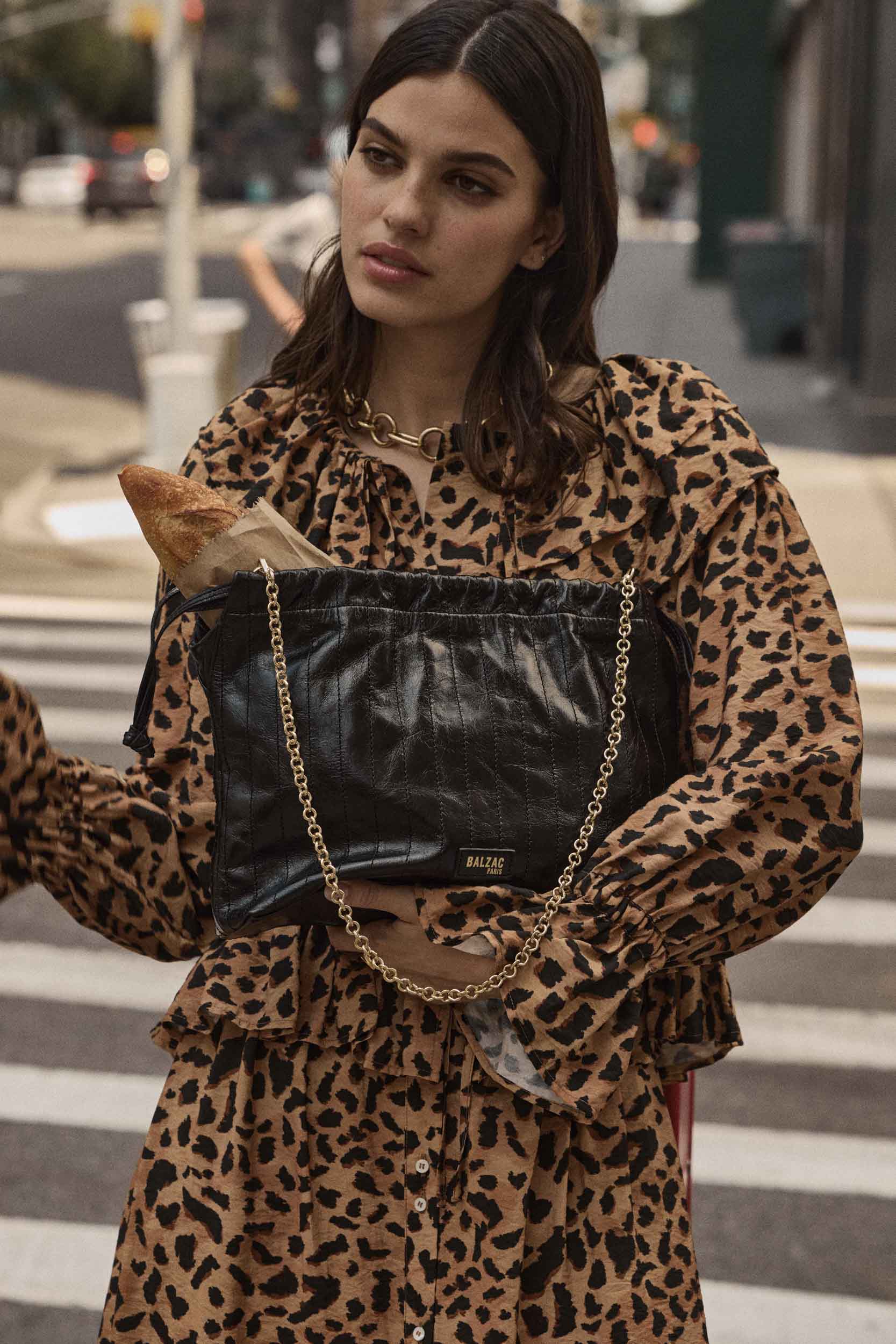 Jupe Sally imprimé guépard cappuccino