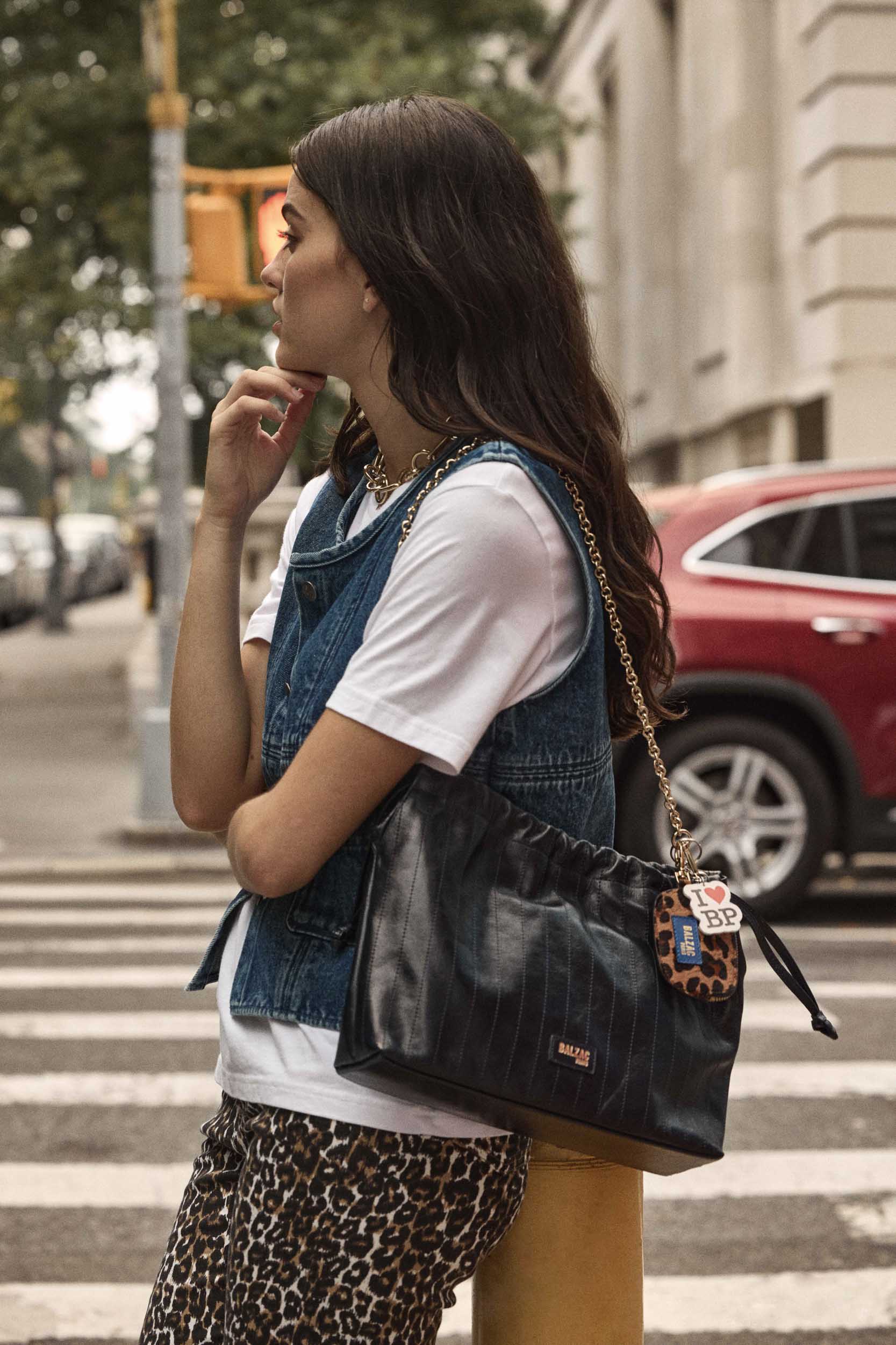Sac Amaïa froissé noir