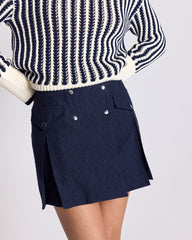 Jupe Rosine jacquard marine
