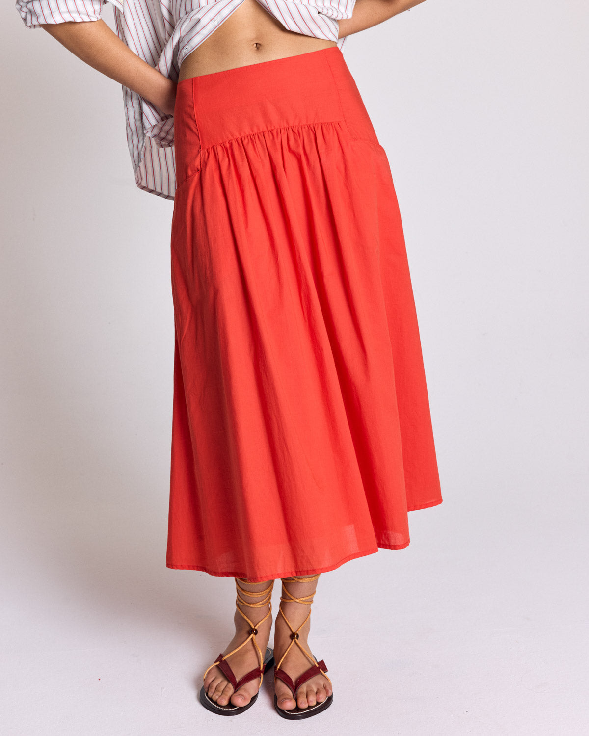 Jupe Calistelle rouge coquelicot