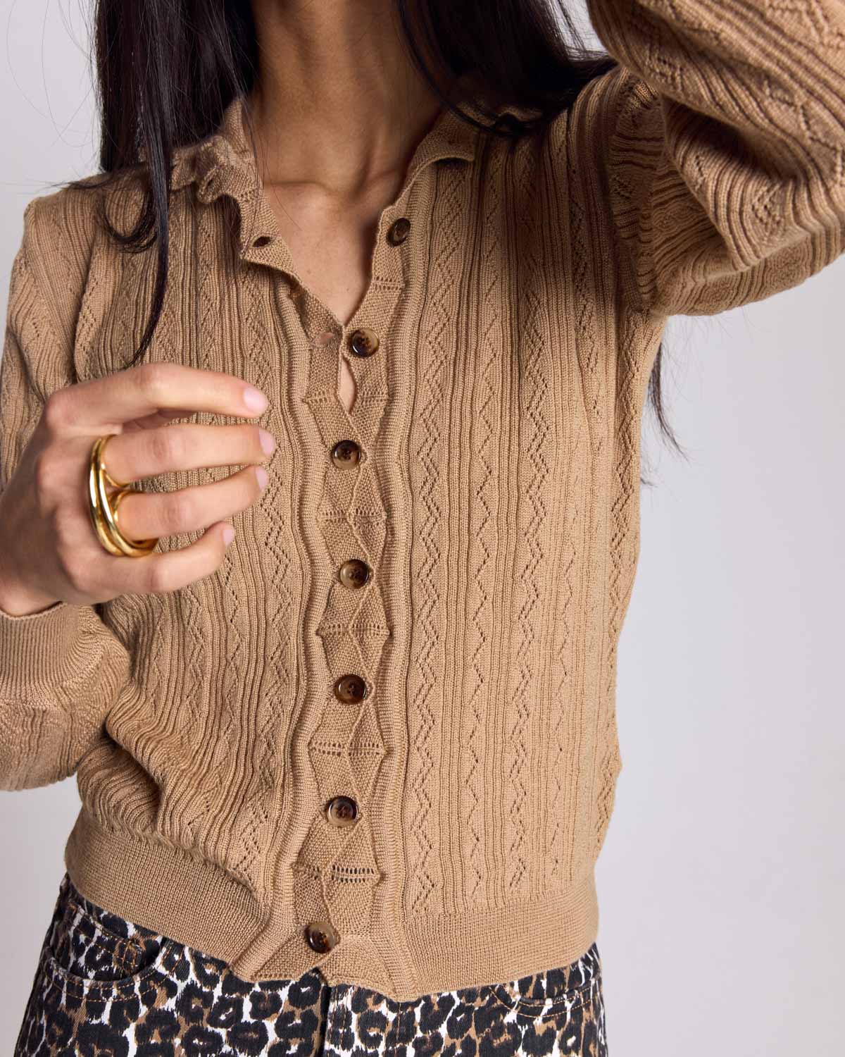 Cardigan Odile sable