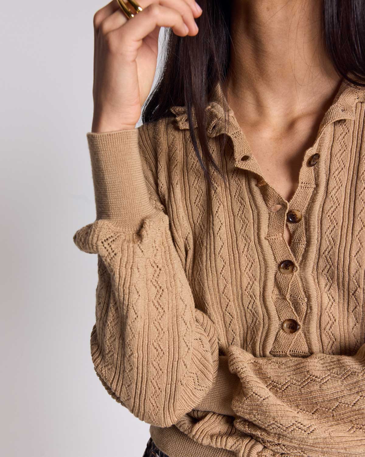 Cardigan Odile sable