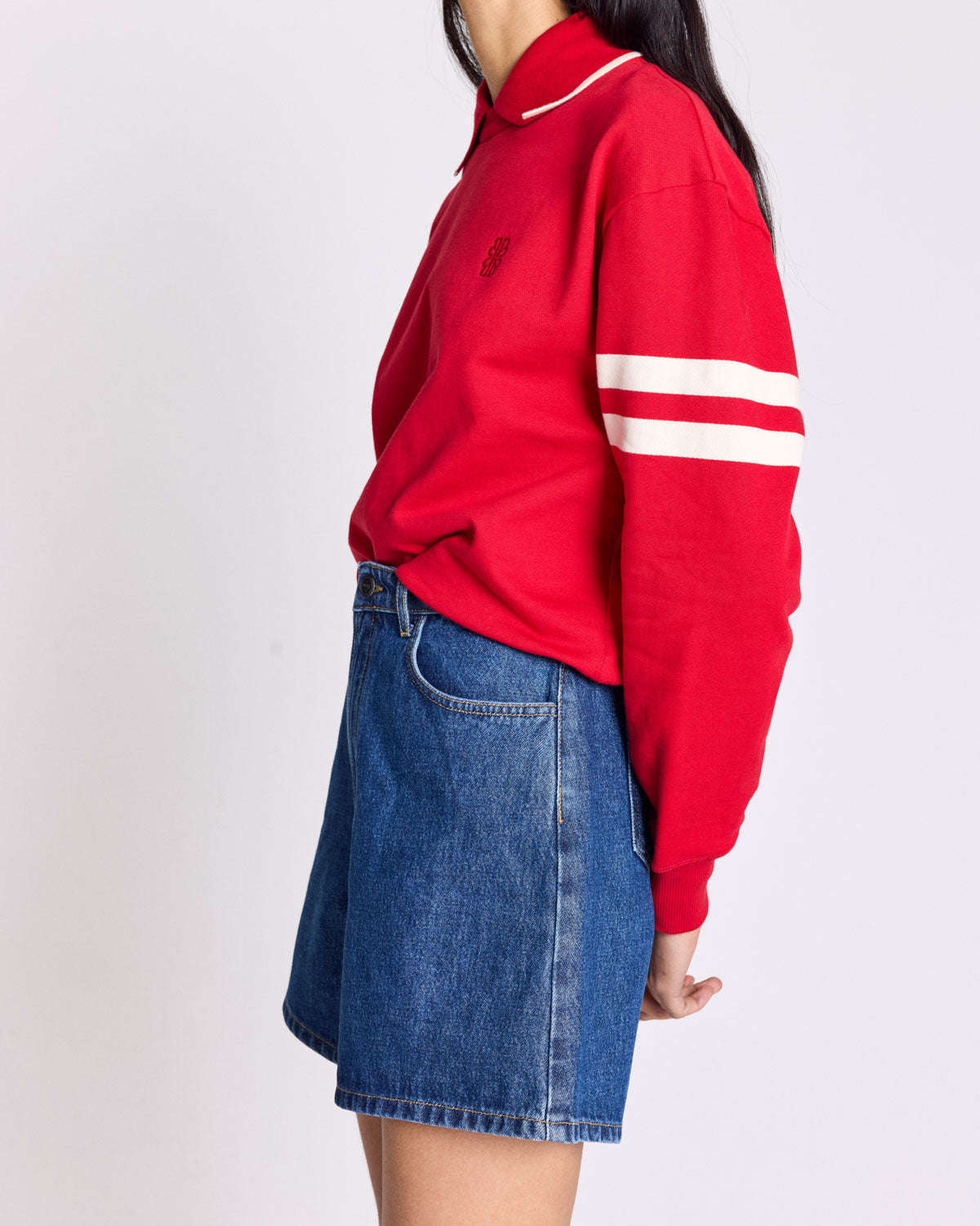 Short Maylone bleu midi