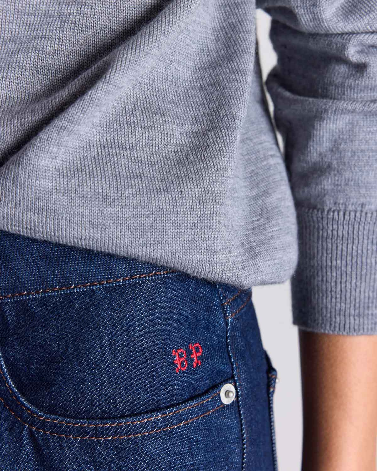 Pull Victoria gris chiné