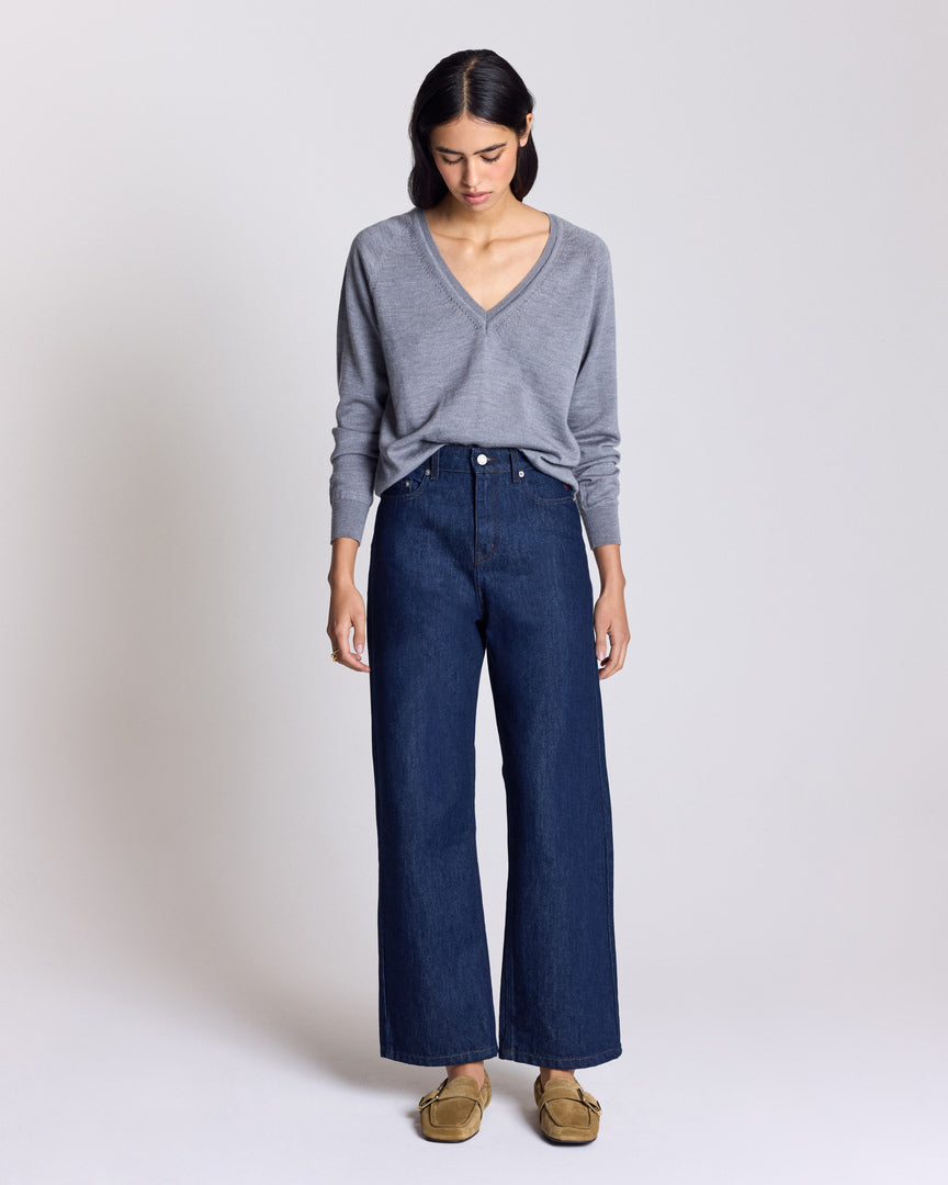 Pull Victoria gris chiné