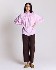 Chemise Camille rayures roses