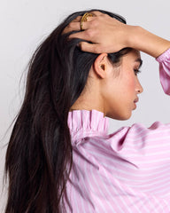 Chemise Camille rayures roses