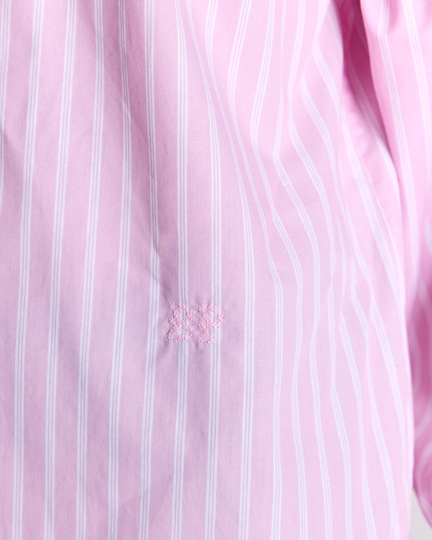 Chemise Camille rayures roses