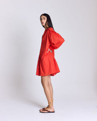 Robe Celestine rouge coquelicot