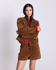 Short Germain noisette
