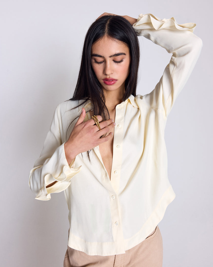 Chemise Noya jaune clair