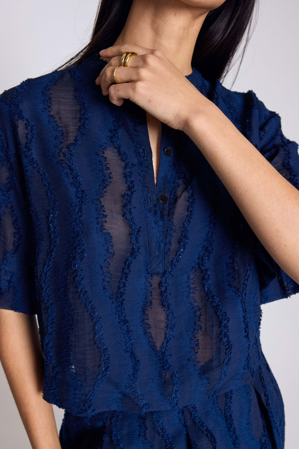 Blouse Constantine bleu marine